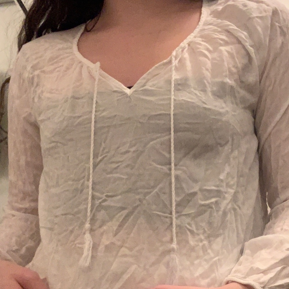 loose white top